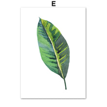 Load image into Gallery viewer, Green Tropical Monstera Banana Leaf Wall Art Canvas Painting Nordic Posters And Prints Plant Wall Pictures For Living Room Decor - SallyHomey Life&#39;s Beautiful