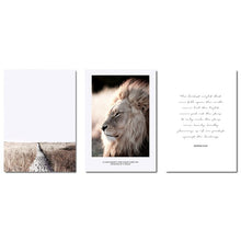 Load image into Gallery viewer, Wall Art Canvas Nordic Poster Print Lion Animal Landscape Painting Decorative Picture for Living Room Scandinavian Home Decor - SallyHomey Life&#39;s Beautiful