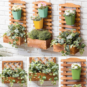 Modern Nordic Wall Hanging Decor Flower Plant Storage Bamboo Flower Shelf Living Room Bedroom Decoration