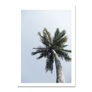 Tropical Decoration Scandinavian Palm Tree Canvas Landscape Poster Motivation Nordic Wall Art Print Painting Decorative Picture - SallyHomey Life's Beautiful