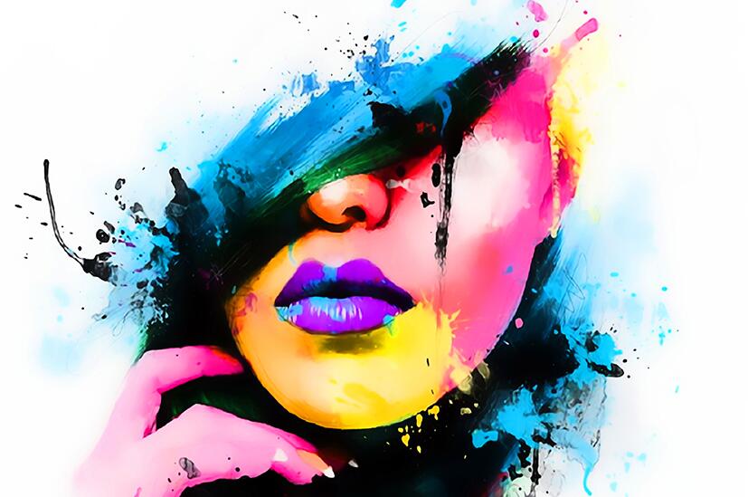 Modern Abstract Posters and Prints Wall Art Canvas Painting Watercolor Women Portrait Decorative Pictures for Living Room Decor - SallyHomey Life's Beautiful