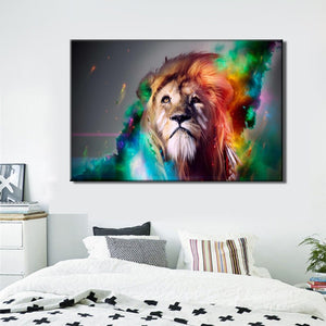 70x100cm - Abstract Animals Posters and Prints Wall Art Canvas Painting Horse And Lion Pictures For Living Room Home Decoration - SallyHomey Life's Beautiful