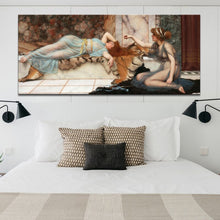Load image into Gallery viewer, Posters and Prints Wall Art Canvas Painting Mischief and Repose by John William Waterhouse Wall Pictures for Living Room Decor - SallyHomey Life&#39;s Beautiful