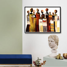 Load image into Gallery viewer, African women painting wall art picture abstract art modern canvas painting hand painted oil painting for living room large - SallyHomey Life&#39;s Beautiful