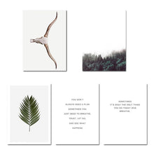 Load image into Gallery viewer, Scandinavian Forest Leaf Canvas Poster Motivational Nordic Style Nature Wall Art Print Painting Decoration Pictures Home Decor - SallyHomey Life&#39;s Beautiful