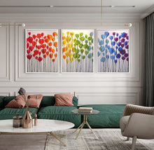 Load image into Gallery viewer, 3 piezas pinturas al oleo abstractas Cuadros decorativos  oil painting on canvas handmade wall pictures for living room flower - SallyHomey Life&#39;s Beautiful