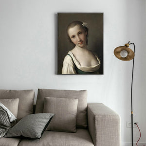 Classical Famous Oil Painting Posters and Prints Wall Art Canvas Painting A Young Woman by Pietro Rotari Picture For Living Room - SallyHomey Life's Beautiful