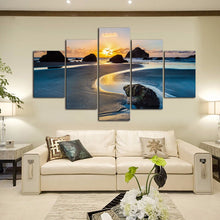 Load image into Gallery viewer, 5pcs Sea Sunset Landscape Pictures for Living Room Home Decoration - SallyHomey Life&#39;s Beautiful