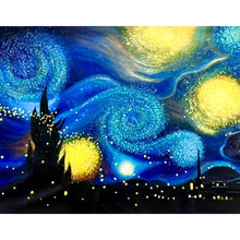 Load image into Gallery viewer, 100% Hand Painted Van Gogh Starry Sky Art Painting On Canvas Wall Art Wall Adornment Pictures Painting For Live Room Home Decor