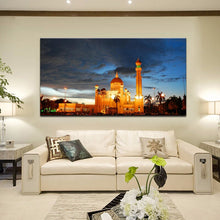 Load image into Gallery viewer, Posters and Prints Wall Art Painting on Canvas Wall Decoration Omar Ali Saifuddien Mosque Pictures for Living Room Wall No Frame - SallyHomey Life&#39;s Beautiful