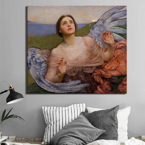 British Painter Annie Louisa Swynnerton - The Sense of Sight Posters and Prints Wall Art Canvas Painting for Living Room Decor - SallyHomey Life's Beautiful