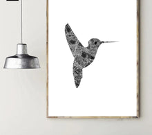 Load image into Gallery viewer, Woodpecker Bird Marble Silhouette Art Canvas Posters and Prints Nordic Abstract Animal Painting Wall Picture for Living Rooom - SallyHomey Life&#39;s Beautiful