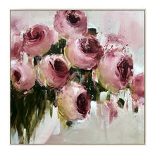 Load image into Gallery viewer, 100% Hand Painted Abstract Pink Flower Painting On Canvas Wall Art Frameless Picture Decoration For Living Room Home Decor Gift