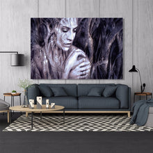 Load image into Gallery viewer, Modern Posters and Prints Wall Art Canvas Painting Wood Carving Women Portrait Decorative Painting for Living Room Home Decor - SallyHomey Life's Beautiful
