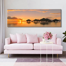 Load image into Gallery viewer, Modern Seascape and Pavilions Posters Wall Art Pictures - SallyHomey Life&#39;s Beautiful