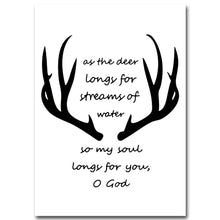 Load image into Gallery viewer, Nordic Decoration Deer Motivational Poster Canvas Prints Minimalist Wall Art Painting Black Whties Wall Picture for Living Room - SallyHomey Life&#39;s Beautiful