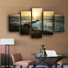 Load image into Gallery viewer, Modern Landscape Posters and Prints on Canvas Wall Art Decoration Canvas Painting Sunrise at Sea Pictures For Living Room Wall - SallyHomey Life&#39;s Beautiful