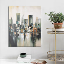 Load image into Gallery viewer, Modern Abstract Oil Painting on Canvas Wall Art Manhattan Bridge Posters Print Wall Decorative Pictures for Living Room Decor - SallyHomey Life&#39;s Beautiful