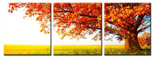 Load image into Gallery viewer, Modern Printed Posters Wall Art Decoration Canvas Painting 3Panels Red Trees in the Prairie Pictures for Living Room Wall - SallyHomey Life&#39;s Beautiful