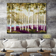 Load image into Gallery viewer, 100% Hand Painted Abstract Tree Forest Oil Painting On Canvas Wall Art Frameless Picture Decoration For Live Room Home Deco Gift