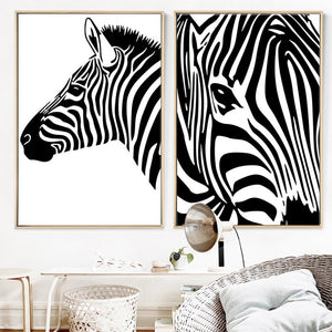 100% Hand Painted Morden Zebras Art Oil Painting On Canvas Wall Art Wall Adornment Pictures Painting For Living Rooms Home Decor