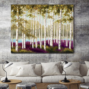 100% Hand Painted Abstract Tree Forest Oil Painting On Canvas Wall Art Frameless Picture Decoration For Live Room Home Deco Gift