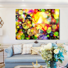 Load image into Gallery viewer, Modern Posters and Prints Wall Art Canvas Painting Multicolored Dreamy Butterfly Decorative Pictures for Living Room Home Decor - SallyHomey Life&#39;s Beautiful
