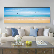 Load image into Gallery viewer, Modern Seascape Posters and Prints Wall Art Canvas Painting Beach Seagull, Dolphins Pictures for Living Room Home Decor No Frame - SallyHomey Life&#39;s Beautiful