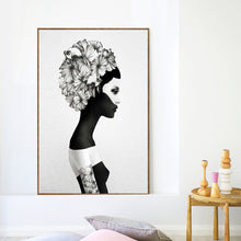Load image into Gallery viewer, Portrait Posters And Prints Wall Art Canvas Painting Beauty Girl Wall Pictures For Living Room Brief Wall Decoration Frameless - SallyHomey Life&#39;s Beautiful