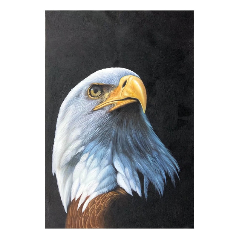 100% Hand Painted Realistic Eagle Art Oil Painting On Canvas Wall Art Frameless Picture Decoration For Live Room Home Decor Gift