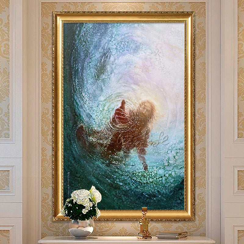 Jesus Christ Jesus Canvas Posters and Prints Wall Art Pictures for living room Home Decor cuadros decoracion Oil painting 86 - SallyHomey Life's Beautiful