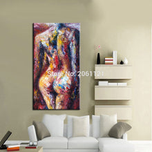 Load image into Gallery viewer, Contemporary Modern colorfull nude art painting hand painted unique ideas sexy woman body canvas oil painting wall decor - SallyHomey Life&#39;s Beautiful