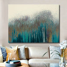 Load image into Gallery viewer, Modern Abstract Oil Painting on Canvas Art Posters and Prints Wall Art Decoration Dark Green Sand Pictures for Living Room Decor - SallyHomey Life&#39;s Beautiful