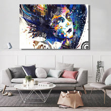 Load image into Gallery viewer, Modern Computer Art Poster and HD Print on Canvas Wall Art Painting Abstract Colorful Girl Decorative Pictures for Bedroom Decor - SallyHomey Life&#39;s Beautiful