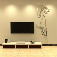 Load image into Gallery viewer, New arrival Horses Living room Acrylic 3d Wall Sticker Restaurant Background DIY art wall decor Creative mirror wall sticker - SallyHomey Life&#39;s Beautiful
