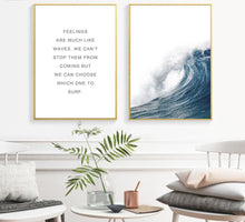 Load image into Gallery viewer, Ocean Sea Waves Canvas Nordic Posters Prints Landscape Scandinavian Style Wall Art Painting Decoration Pictures for Living Room - SallyHomey Life&#39;s Beautiful