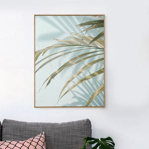 Palm Leaf White Flower Quotes Landscape Wall Art Canvas Painting Nordic Posters And Prints Wall Pictures For Living Room Decor - SallyHomey Life's Beautiful