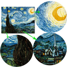Load image into Gallery viewer, Van Gogh Starry Night canvas printing for living room - SallyHomey Life&#39;s Beautiful