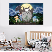 Load image into Gallery viewer, Modern Cartoon Posters and Prints Wall Art Canvas Painting Miyazaki Hayao Pictures Wall Deocration For Kids Bedroom No Frame - SallyHomey Life&#39;s Beautiful