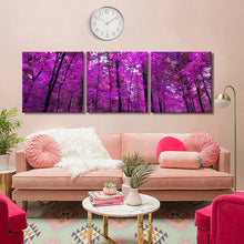 Load image into Gallery viewer, Modern Landscape Posters and Prints Wall Art Canvas Painting 3 Panels Red Trees Decorative Pictures for Living Room Frameless - SallyHomey Life&#39;s Beautiful