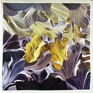 100% Hand Painted Abstract Wave Flower Art Oil Painting On Canvas Wall Art Frameless Picture Decoration For Live Room Home Decor