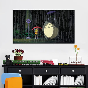 Modern Cartoon Movie Posters and Prints On Canvas Wall Art Canvas Painting Miyazaki Hayao Pictures Deocration For Kids Bedroom - SallyHomey Life's Beautiful