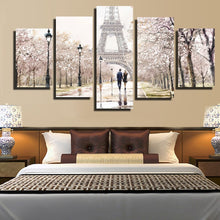 Load image into Gallery viewer, 5Pcs Lover Walks Under The Eiffel Tower - SallyHomey Life&#39;s Beautiful