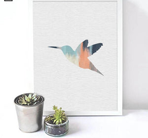 Nordic Style Deer Flamingos Minimalis Poster Print Wall Art Canvas Painting Watercolor Picture Living Room Decoration Home Decor - SallyHomey Life's Beautiful