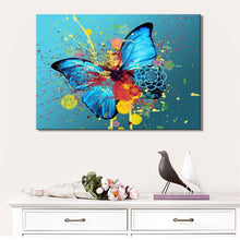 Load image into Gallery viewer, Modern Abstarct Oil Painting Posters and Prints Wall Art Paintings On Canvas Watercolor Ink Butterfly Pictures for Living Room - SallyHomey Life&#39;s Beautiful