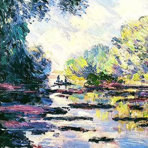 100% Hand Painted Abstract Monet Scenery Oil Painting On Canvas Wall Art Frameless Picture Decoration For Live Room Home Decor