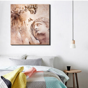 Wall Art Decoration Canvas Painting Modern Abstract Graffiti David and Venus Sculpture Pictures Printed Poster for Living Room - SallyHomey Life's Beautiful