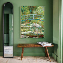 Load image into Gallery viewer, Impressionist Famous Painting Monet&#39;s Pond with Water Lilies Poster Print on Canvas Wall Art Painting for Living Room Home Decor - SallyHomey Life&#39;s Beautiful