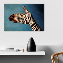 Load image into Gallery viewer, Frameless Wall Decoration Posters Print On Canvas Wall Art Canvas Painting Abstract Zebra is Painted on the Hand for Room Wall - SallyHomey Life&#39;s Beautiful