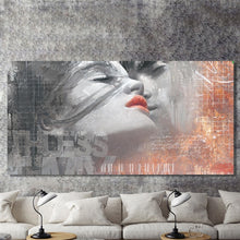 Load image into Gallery viewer, Abstract Lover Kiss Decorative Painting for Living Room Decor - SallyHomey Life&#39;s Beautiful